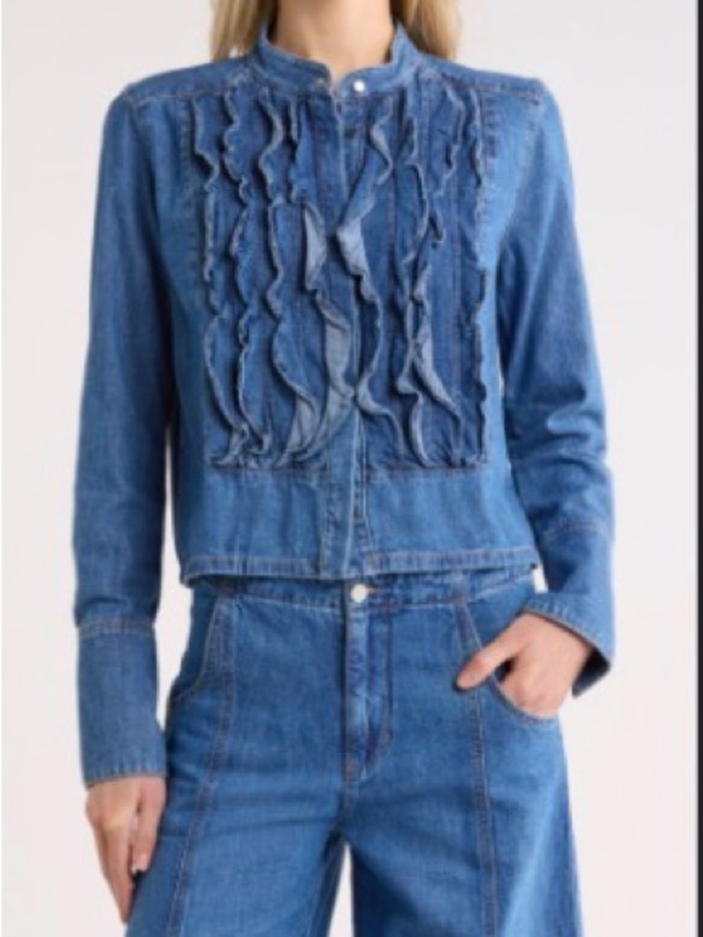 TWP DENIM PATTI SHIRT WITH SNAPS